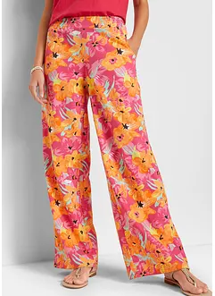 Pantalon palazzo en jersey avec tour de taille confortable, bonprix