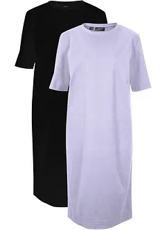 Lot de 2 robes T-shirt oversize, bonprix