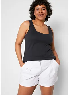 Top côtelé 100% coton, bonprix