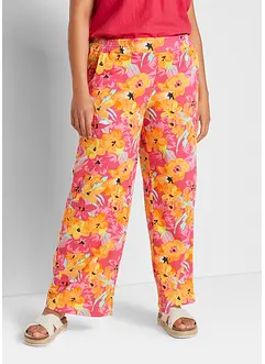 Pantalon palazzo en jersey avec tour de taille confortable, bonprix