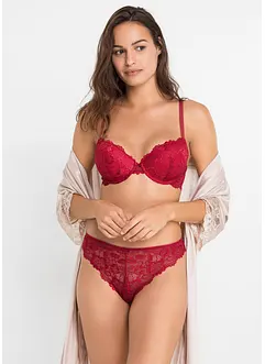 Soutien-gorge à coques et armatures + string (ens. 2 pces), bonprix