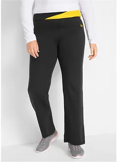 Pantalon de sport en coton, jambes évasées, bonprix