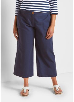 Jupe-culotte en lin majoritaire avec taille confortable, bpc bonprix collection