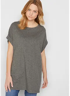 Lot de 2 T-shirts longs 100% coton, bonprix