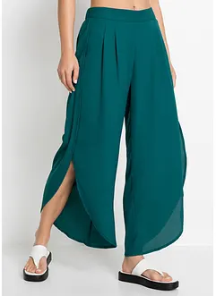 Pantalon palazzo fendu sur les côtés, bonprix