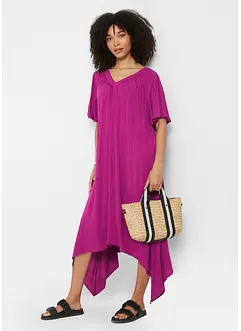 Robe caftan longue en tissu crêpe, bonprix