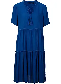 Robe en crépon de viscose, longueur genou, détail encolure, bonprix