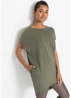 T-shirt long 100% coton, bonprix