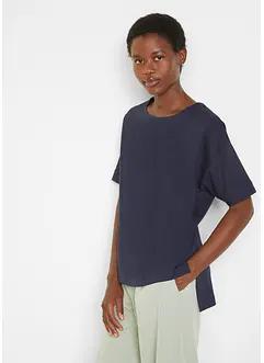 T-shirt oversize en coton avec fentes sur le côté, bonprix