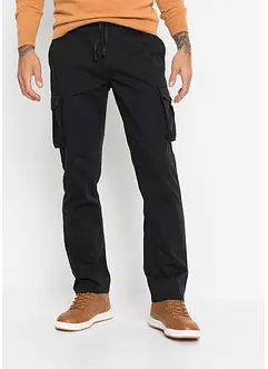 Pantalon droit cargo 100% coton, Regular, bonprix