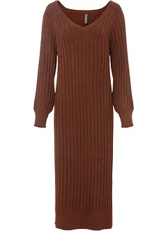 Robe midi en maille, bonprix