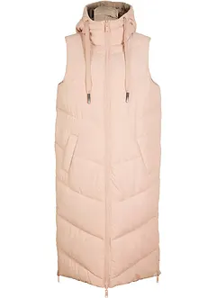 Gilet sans manches matelassé réversible en polyester recyclé avec capuche, bonprix