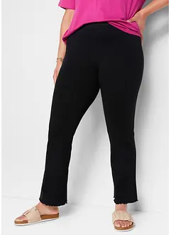 Lot de 2 leggings évasés avec tour de taille confortable, bonprix