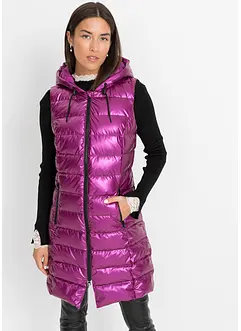 Gilet matelassé sans manches, effet brillant, bonprix