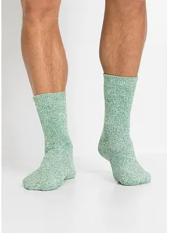 Lot de 4 paires de chaussettes coton et éponge thermique, bonprix