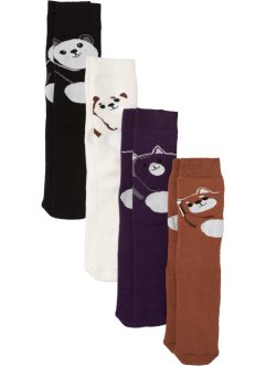 Lot de 4 paires de chaussettes éponge thermo avec carte cadeau, bpc bonprix collection