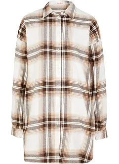 Chemisier long en flanelle ultra-chaud, bonprix