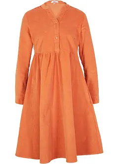 Robe midi en velours côtelé, bonprix