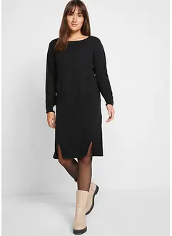 Robe en maille doublement fendue devant, bonprix