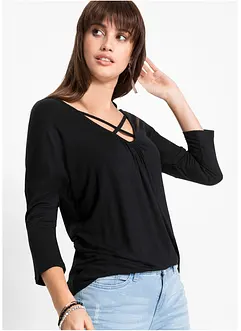 T-shirt avec détail en viscose, bonprix