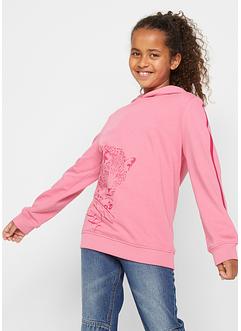 Sweat-shirt à capuche fille, bpc bonprix collection