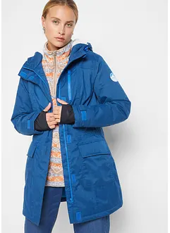 Parka fonctionnelle imperméable avec polaire peluche et capuche, bonprix