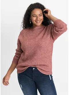 Pull oversize à boutons, bonprix