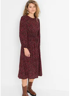 Robe midi à imprimé floral, bonprix