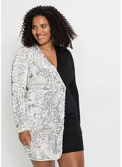 Robe courte à sequins, bonprix