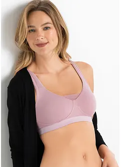 Lot de 2 soutiens-gorge moulés sans armatures en coton, bonprix