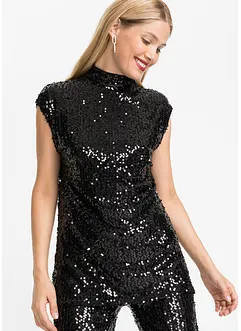 Top à paillettes, bonprix