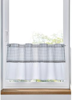 Brise-bise en coton avec carreaux, bpc living bonprix collection