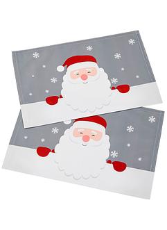 Lot de 2 sets de table avec motif de Noël, bpc living bonprix collection
