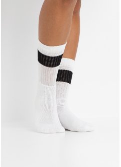 Lot de 5 paires de chaussettes de tennis thermo avec intérieur en éponge avec coton bio, bpc bonprix collection