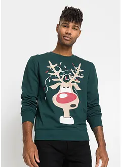 Sweat-shirt de Noël avec polyester recyclé, bonprix