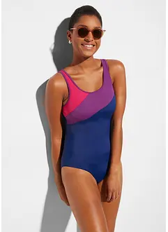Maillot 1 pièce séchage rapide avec empiècements contrastants, bonprix