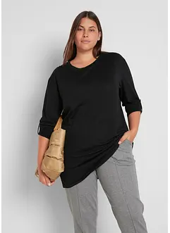 T-shirt long 100% coton, bonprix
