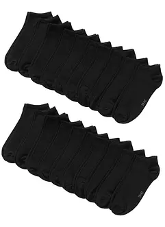 Lot de 20 paires de chaussettes basses, bonprix