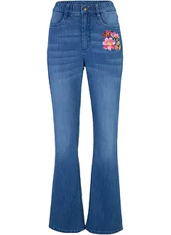 Jean bootcut, taille haute et élastiquée, bonprix