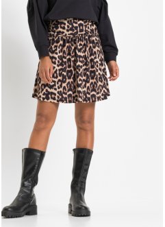 Mini-jupe à imprimé léopard, RAINBOW