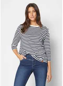 T-shirt manches longues oversize avec boutons, bonprix
