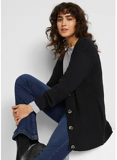 Veste en maille côtelée, bonprix