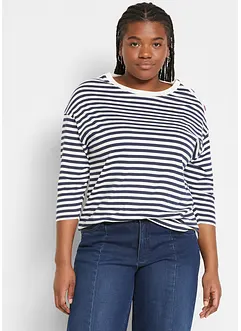 T-shirt manches longues oversize avec boutons, bonprix