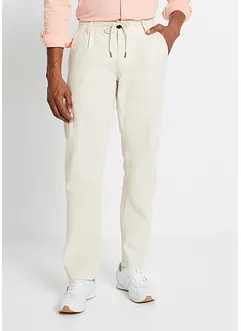 Pantalon jogger droit en lin mélangé, loose, bonprix