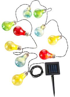 Guirlande lumineuse solaire avec ampoules LED multicolores, bpc living bonprix collection