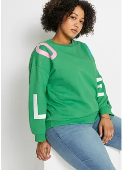 Sweat oversize en coton mélangé, bonprix
