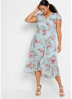 Robe imprimée à volants, bonprix