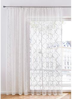 Store en voilage jacquard avec motif vague, bpc living bonprix collection