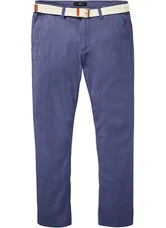 Pantalon chino droit extensible Regular, coupe ventre confort avec ceinture, bonprix