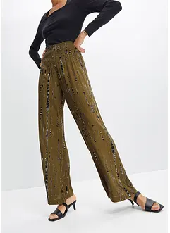 Pantalon palazzo à imprimé batik, bonprix